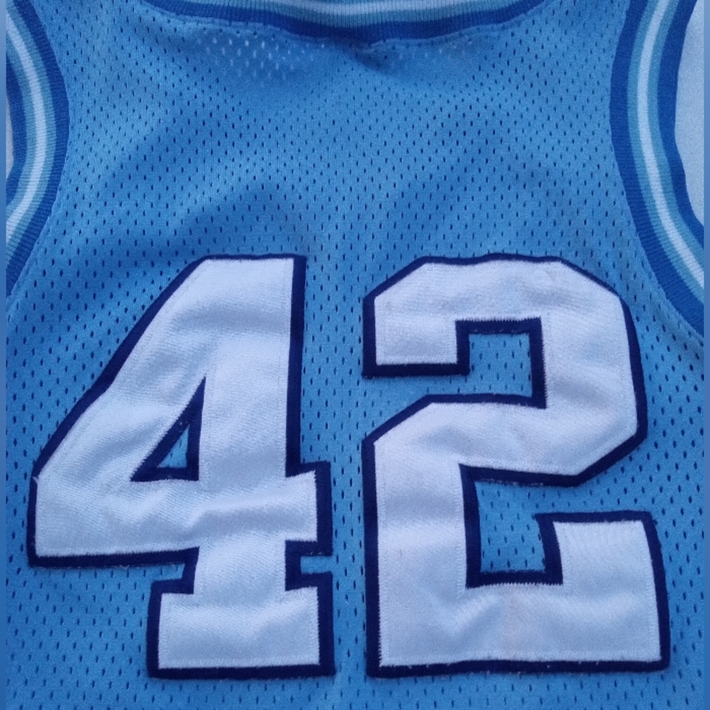 #42 Jerry Stackhouse Authentic Unc Away Jersey - image 5